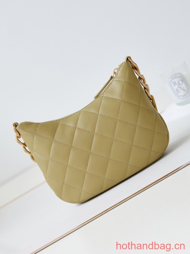 CHANEL HOBO HANDBAG AS4220 Khaki