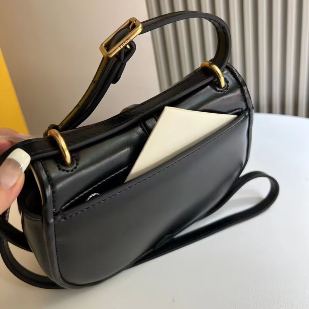 Fendi Cmon Mini leather bag 8BS082 Black