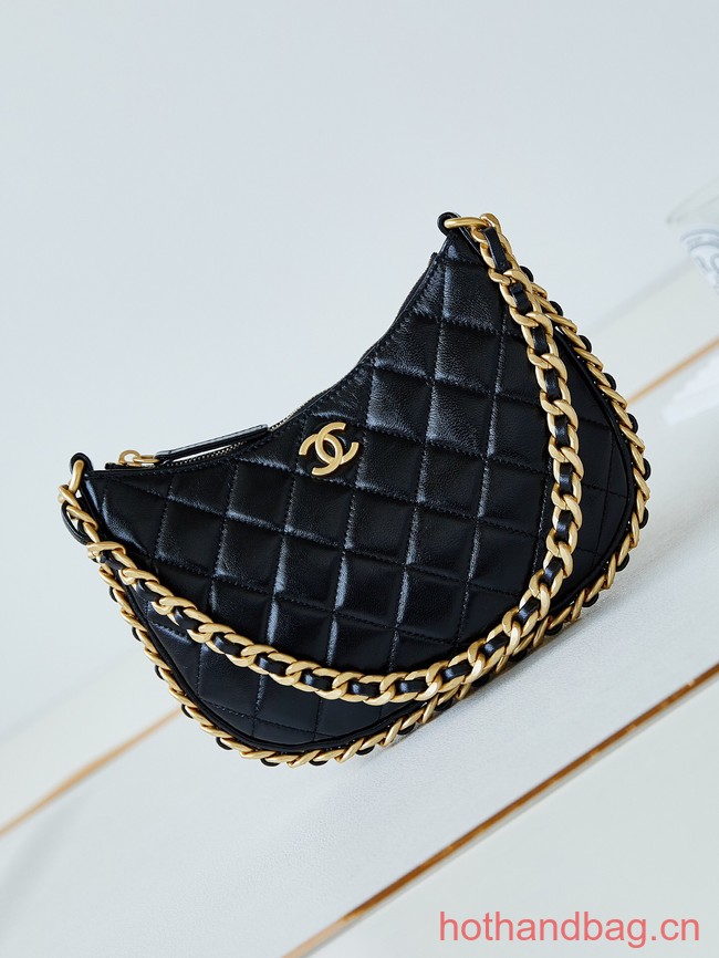 Chanel HOBO HANDBAG AS4378 black