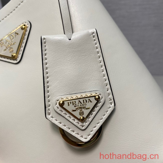 Prada Arque leather mini-bag 1BA373 white