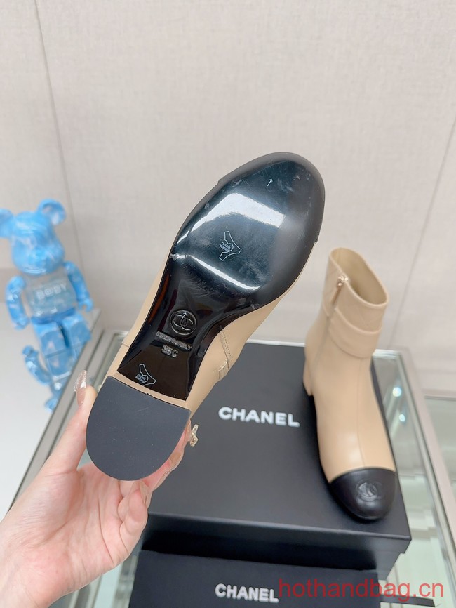 Chanel LEATHER ANKLE BOOT 93706-5