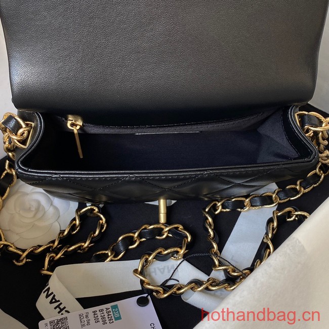 Chanel SMALL FLAP BAG AS4263 BLACK