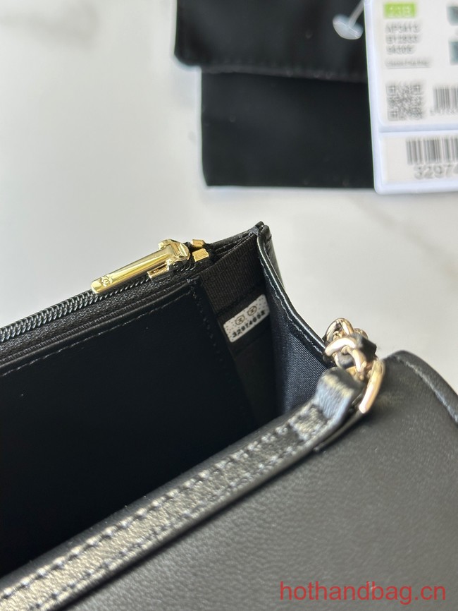 Chanel WALLET ON CHAIN AP3413 black