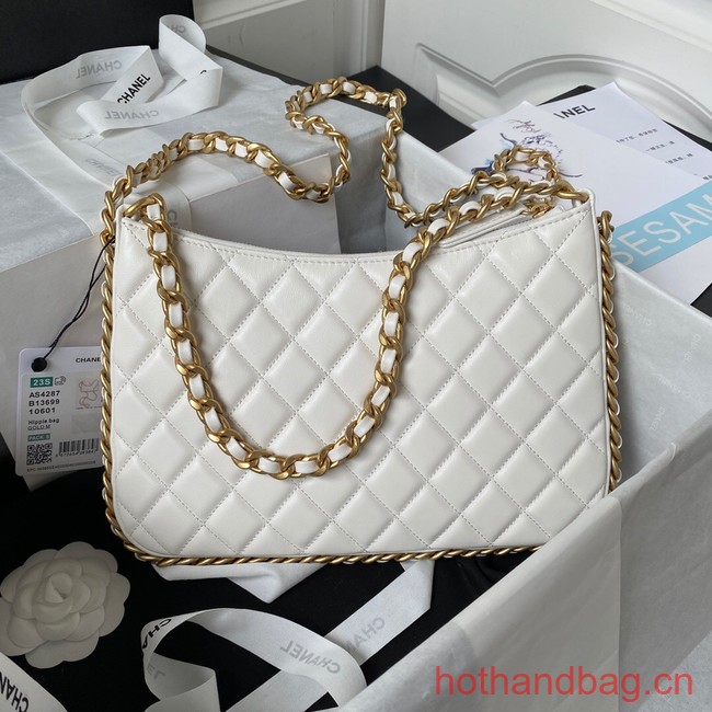 Chanel LARGE HOBO BAG AS4287 white