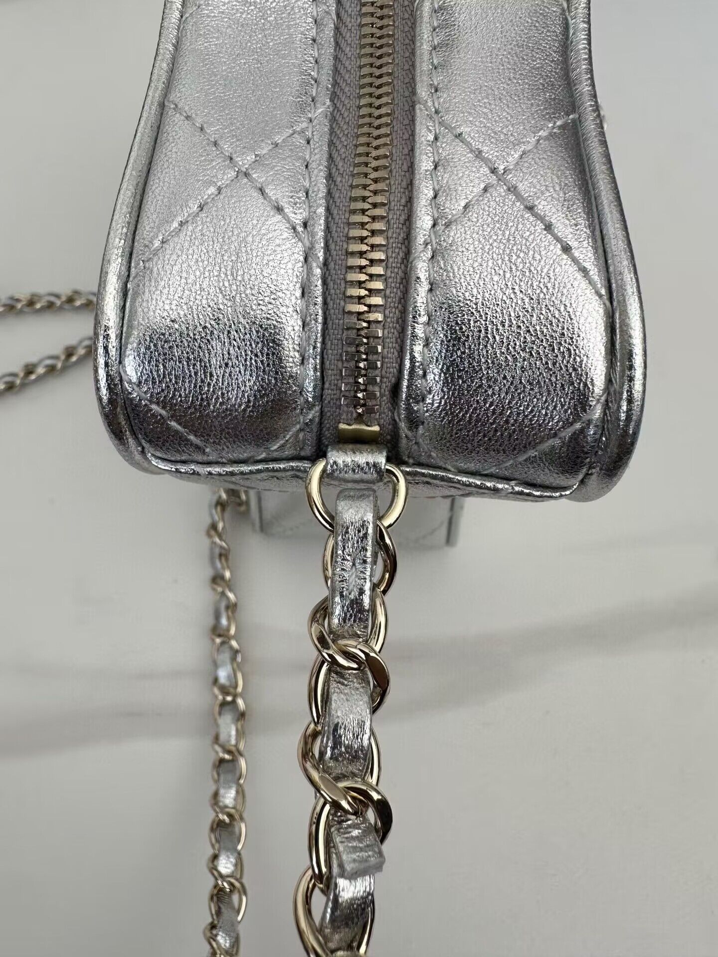 Chanel 24C Original Leather Star Bag AS4579 Silver