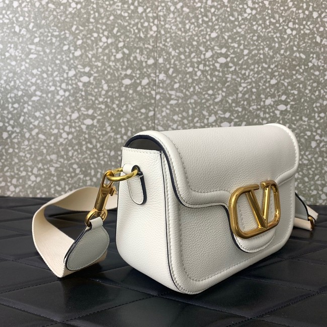 VALENTINO Loco calfskin leather bag B0M98 white