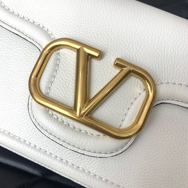 VALENTINO Loco calfskin leather bag B0M98 white