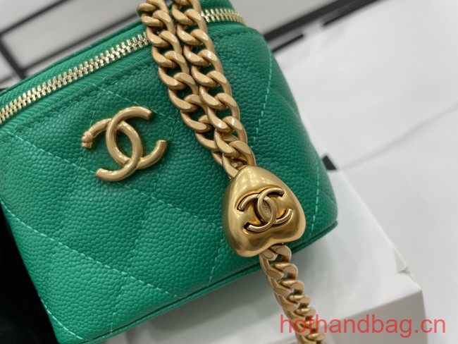 Chanel NANO CLUTCH WITH CHAIN A68129 GREEN