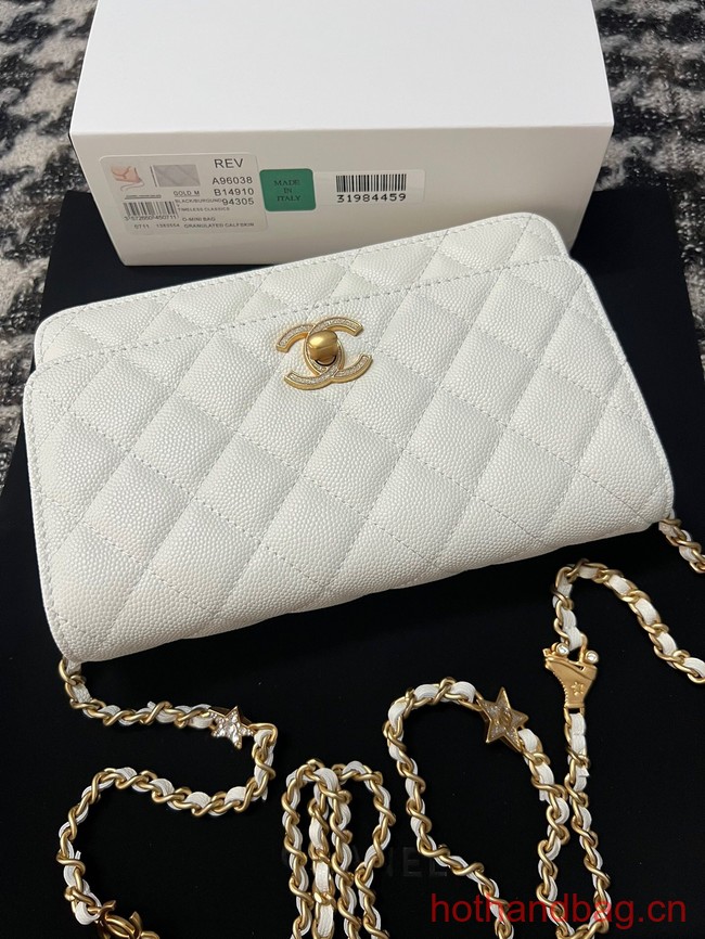 Chanel WALLET ON CHAIN AP3580 white