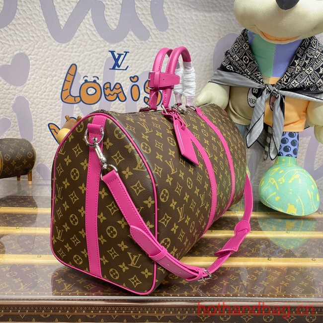 Louis Vuitton Keepall Bandouliere 50 M46769 Pink