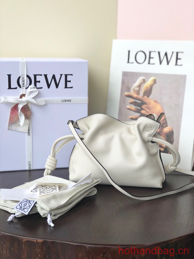 Loewe Mini Napa Leather Flamenco clutch 26941 white