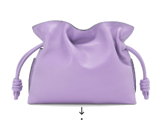 Loewe Mini Napa Leather Flamenco clutch 26941 Light purple