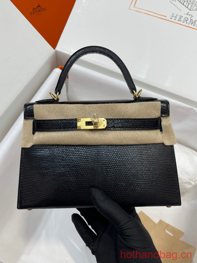 Hermes Kelly Shoulder Bags Original Leather KL2755 black