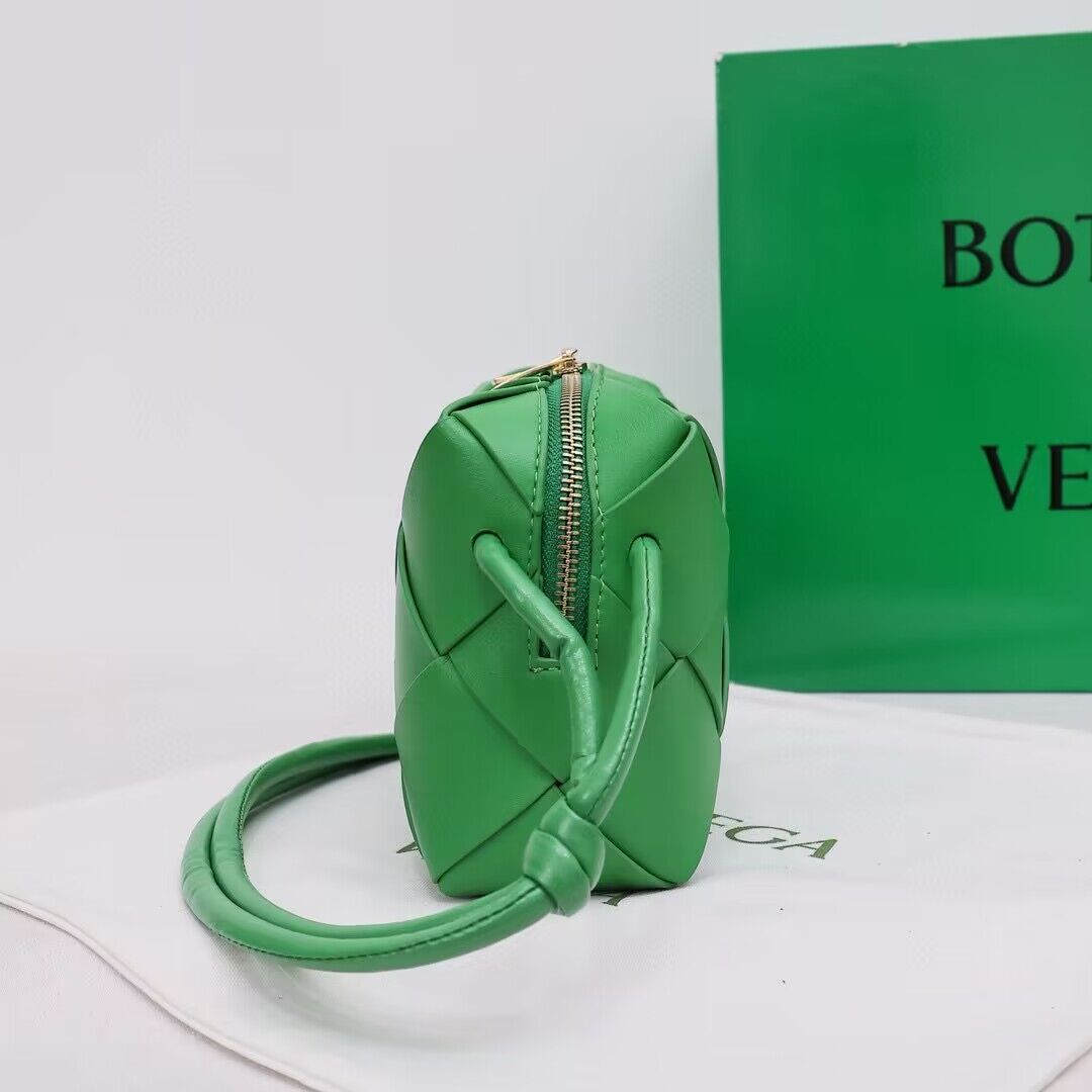 Bottega Veneta Small Cassette Camera Bag 709417 Dark Green