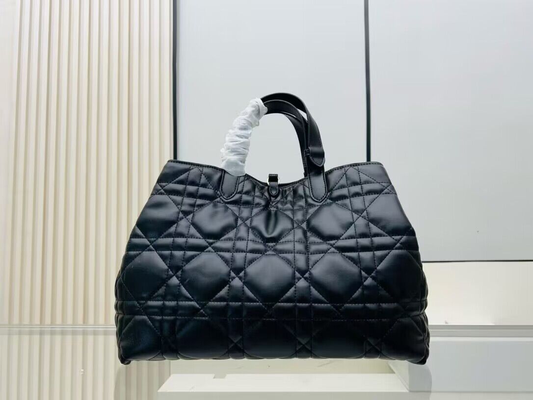 Dior Toujours Original Leather large Bag 9936 Black