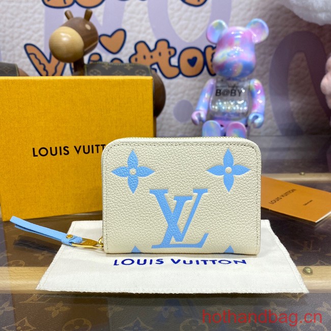 Louis Vuitton Zippy Coin Purse M60574 blue