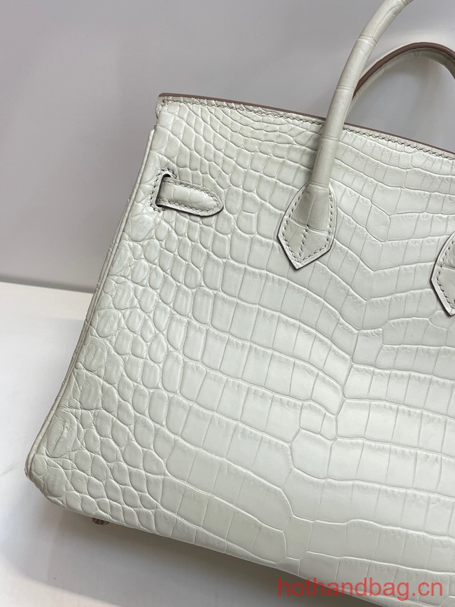 Hermes Birkin 30CM Original Crocodile Leather Bag 5531 Cream