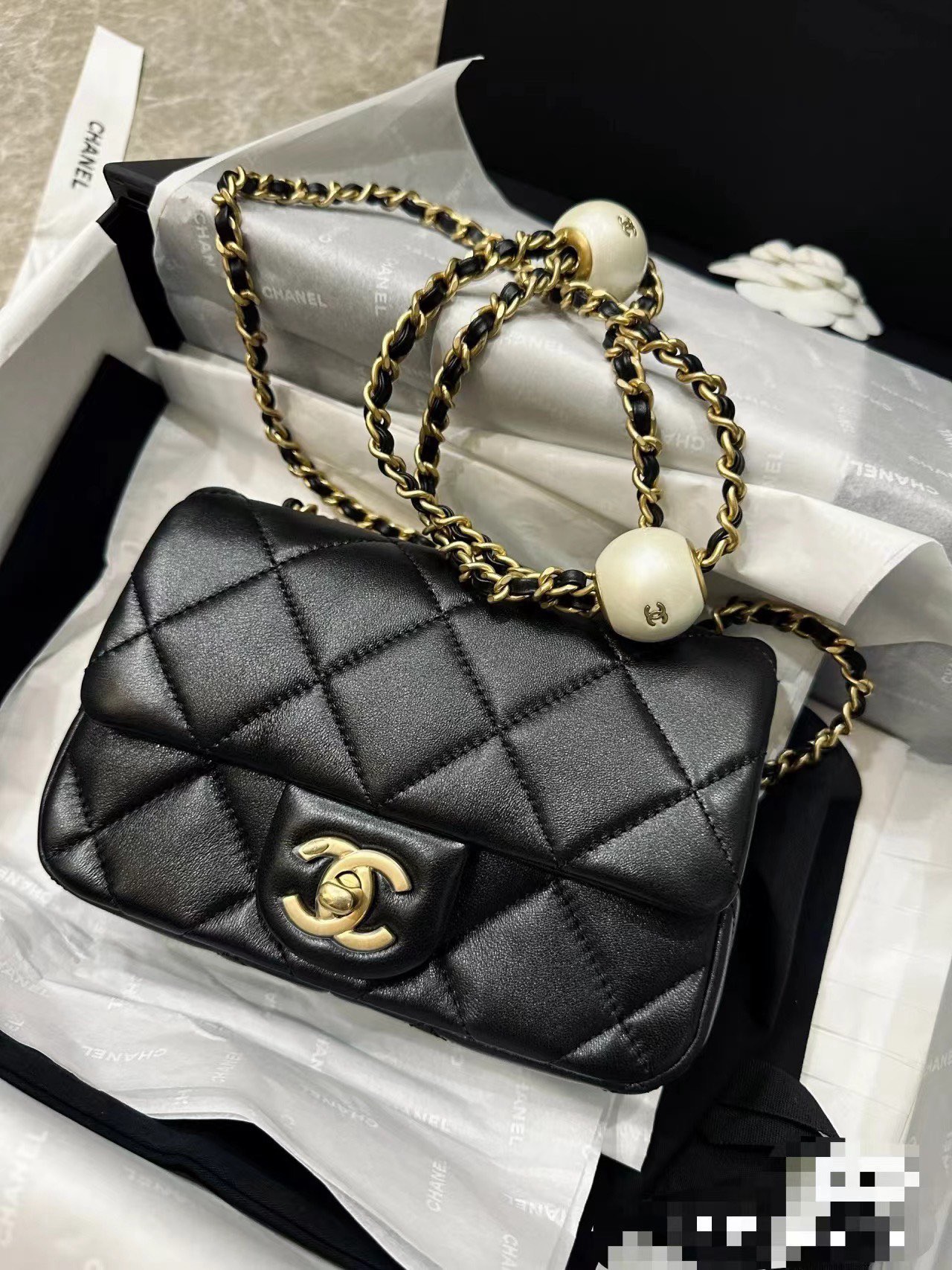 CHANEL MINI FLAP BAG AS4868 black