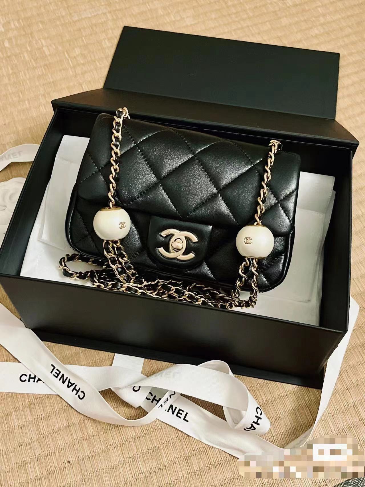 CHANEL MINI FLAP BAG AS4868 black