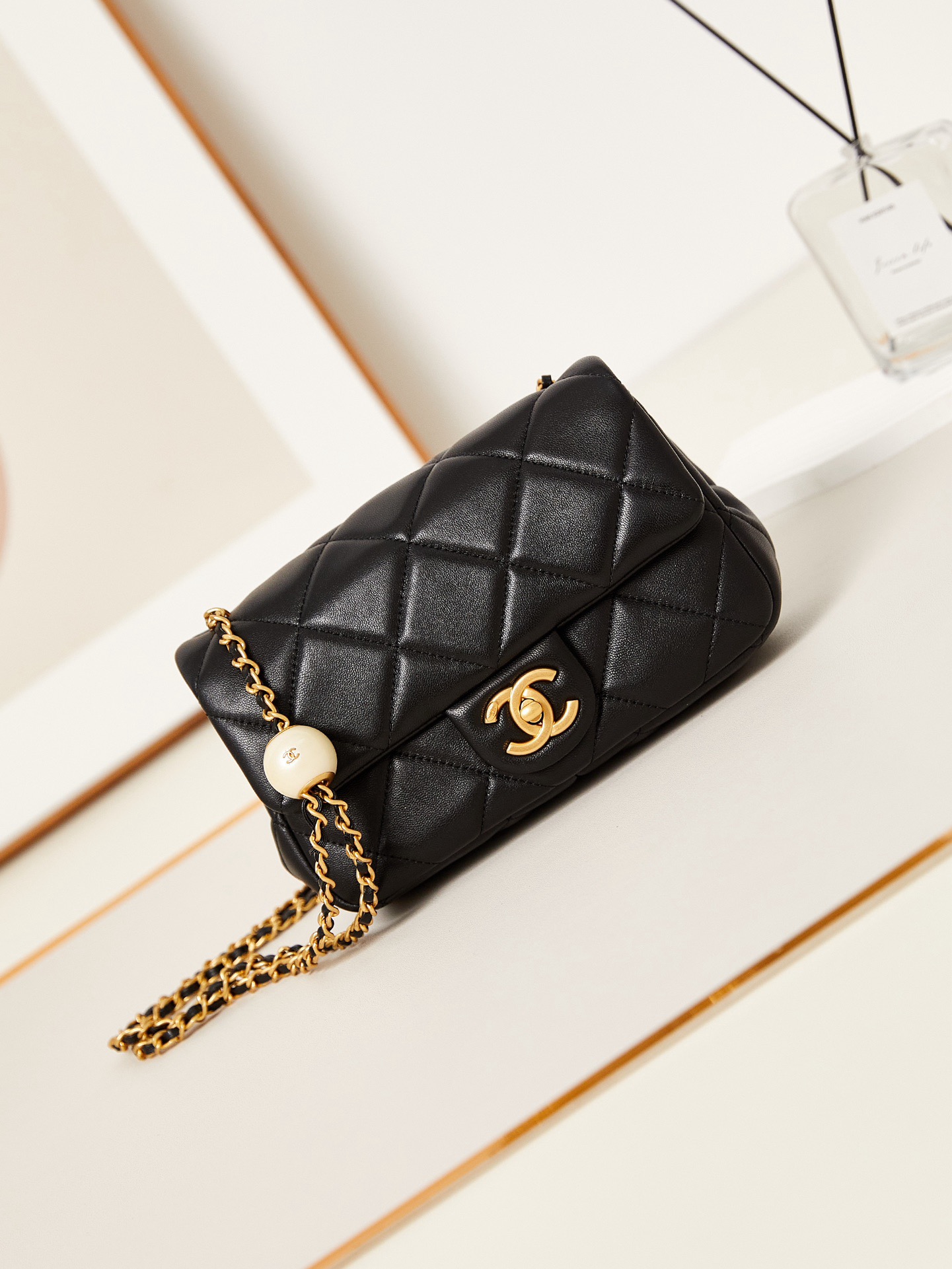 CHANEL SMALL FLAP BAG AS4861 black