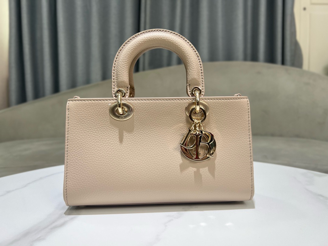 DIOR small Lady D-Sire My ABCDior Bag Bull Leather M11509T Beige