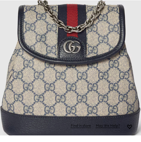 Gucci OPHIDIA MINI BACKPACK 795221 Blue