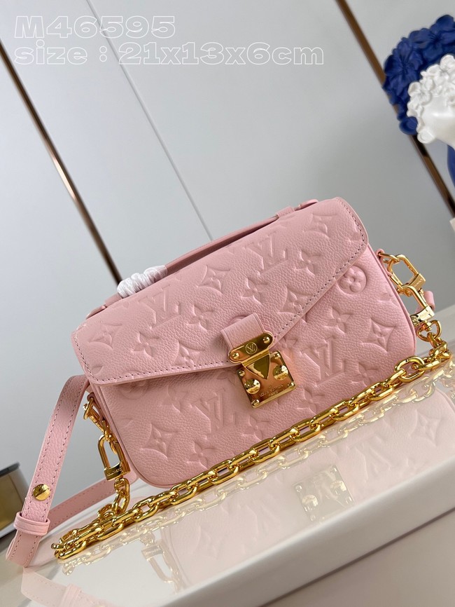 Louis Vuitton Pochette Metis East West M47045 Opal Pink