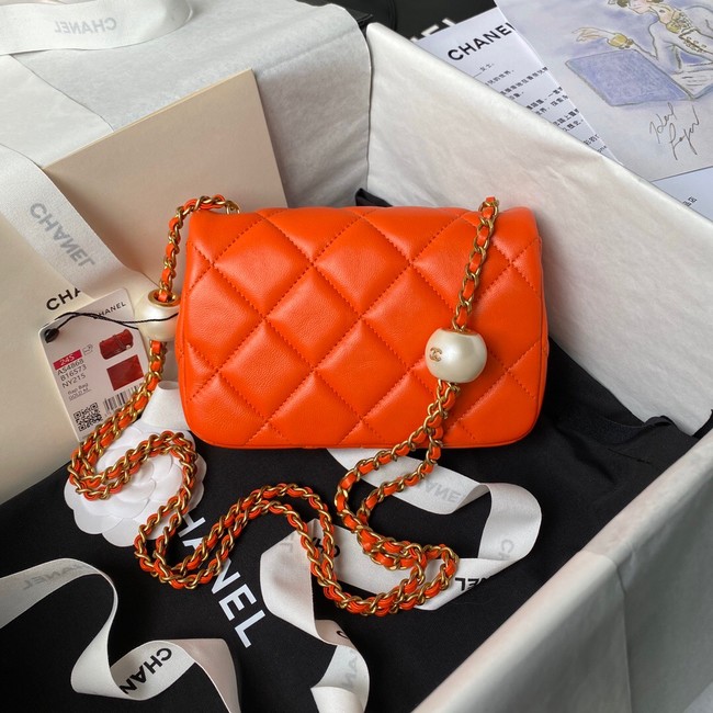 CHANEL MINI FLAP BAG AS4868 ORANGE