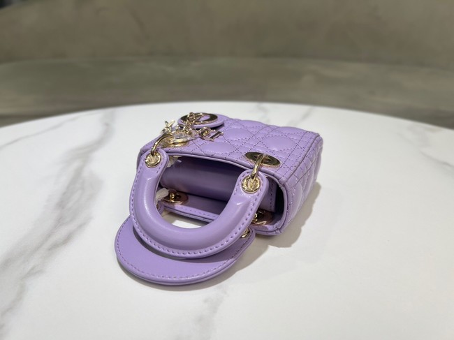 Lady Dior Micro Bag Cannage Lambskin S0856ONG Lilac