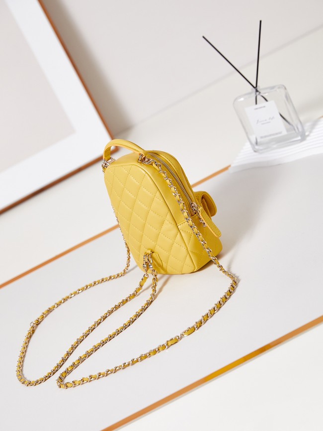 Chanel MINI BACKPACK AP3753 Sheepskin & Gold-Tone Metal yellow