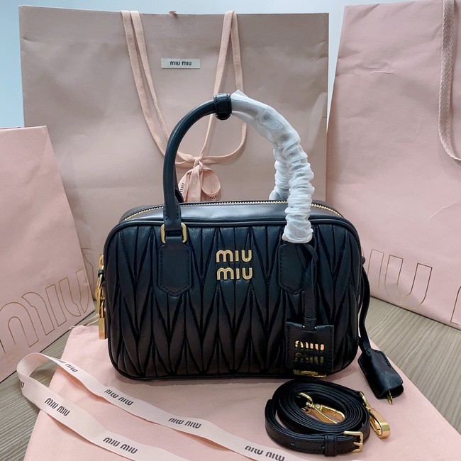 Miu Miu Wander Matelasse Original Sheepskin Bag 2BB124 black