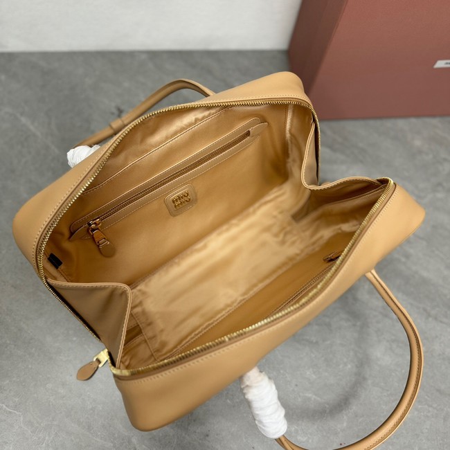 MIU MIU Original Leather Top Handle Bag 5BB117 Apricot