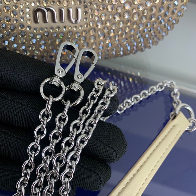 Miu Miu imitation crystal Bag 500782 Apricot