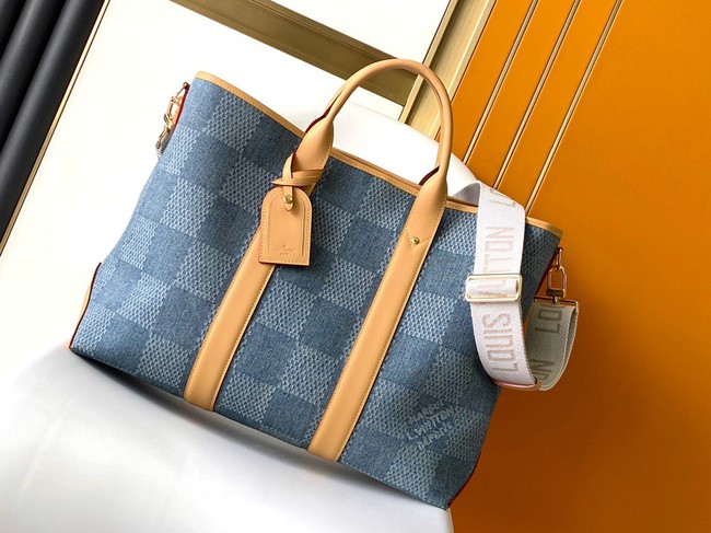 Louis Vuitton Weekend Tote N40702 Blue