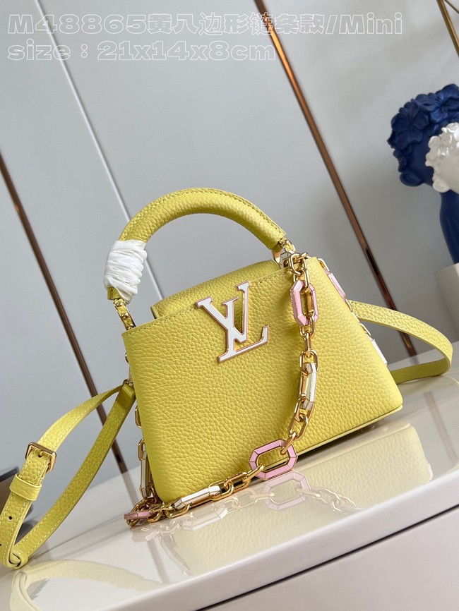 Louis Vuitton Capucines Mini M23456 yellow