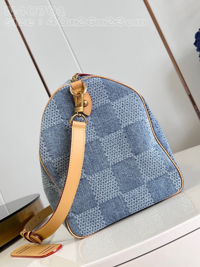 Louis Vuitton Speedy 40 Bandouliere N40701 Blue