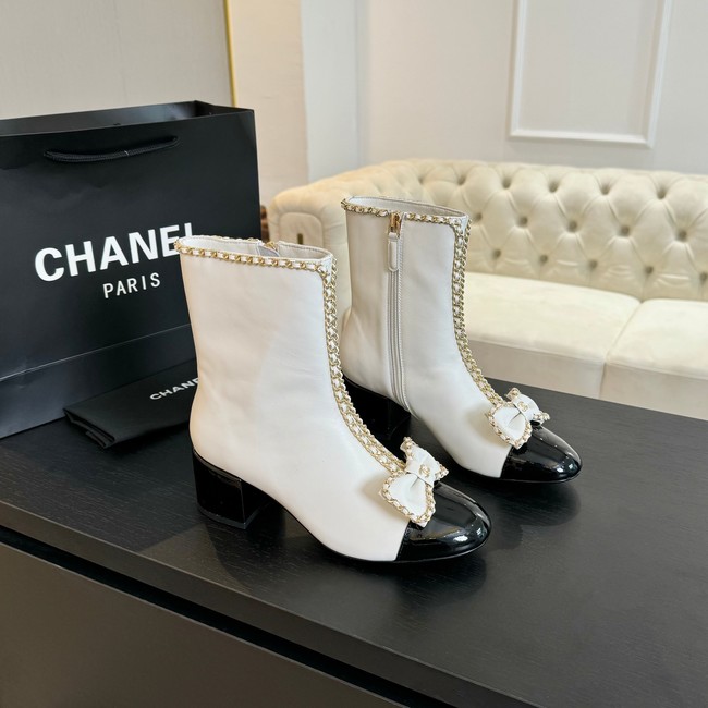 Chanel SHORT BOOTS Lambskin heel 5.5CM 55206-4