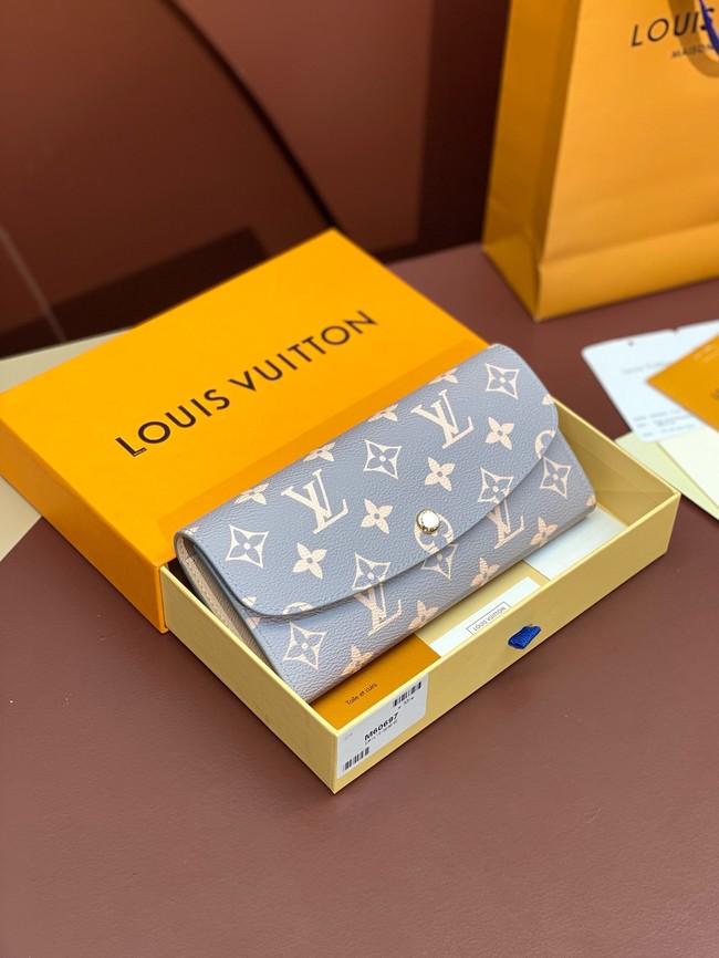 Louis Vuitton CUSTOMIZABLE Emilie Wallet M60697 Trianon Gray