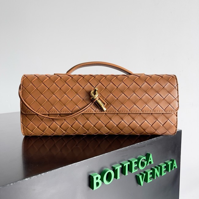 Bottega Veneta Long Clutch Andiamo With Handle 741511 brown