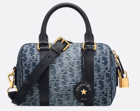 Dior Groove 20 Bag Blue Denim Dior Oblique Jacquard M1364UDC