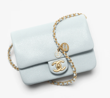 Chanel FLAP BAG AS5186 LIGHT BLUE