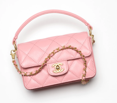 Chanel MINI FLAP BAG WITH TOP HANDLE AS5164 pink