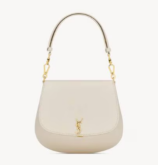 SAINT LAURENT VOLTAIRE TOP HANDLE IN BOX 800846 BLANC VINTAGE