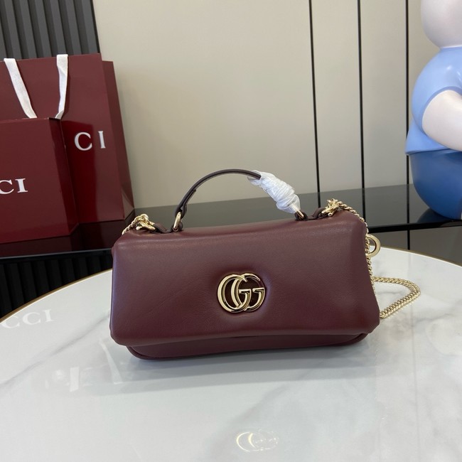 Gucci GG MILANO MINI TOP HANDLE BAG 806017-2 Rosso Ancora red