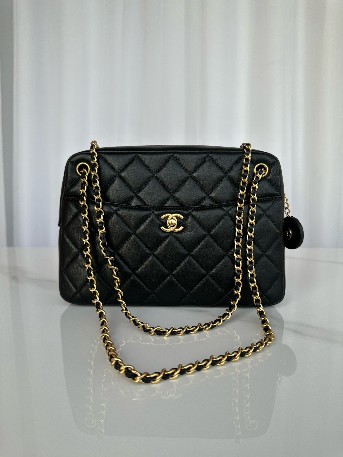 Chanel CAMERA CASE AS5187 BLACK