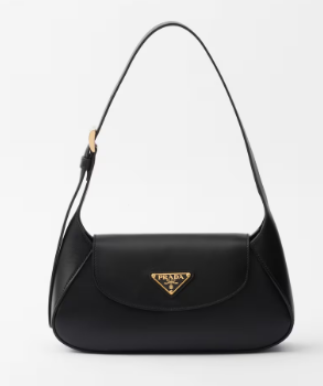 Prada Small leather shoulder bag 1BD358 black