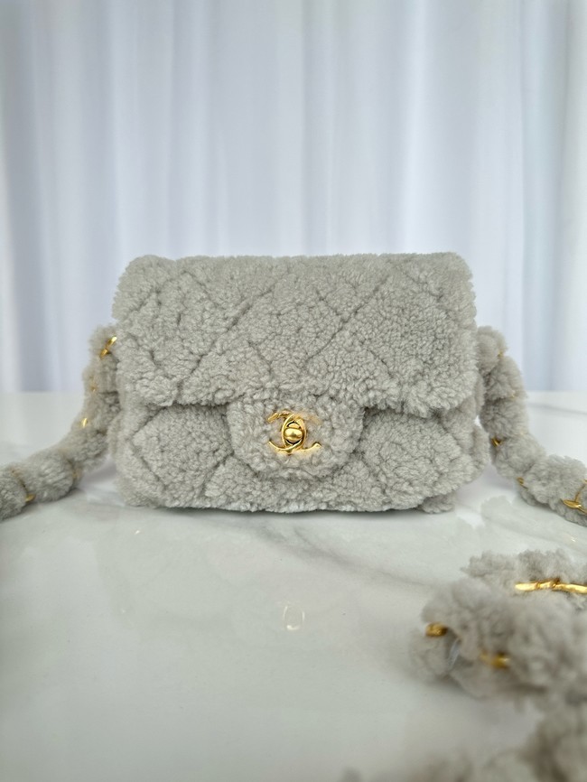 Chanel SMALL FLAP BAG AS5175 light gray