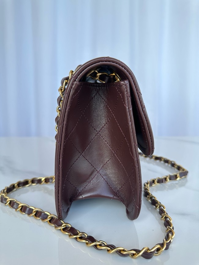 Chanel FLAP BAG AS5225 Dark Brown