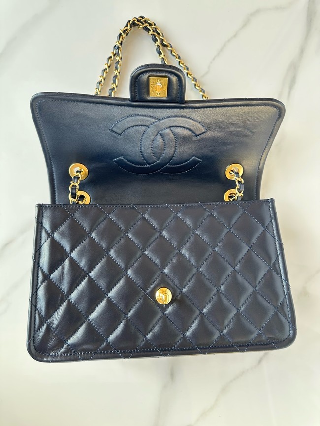 Chanel LARGE FLAP BAG AS5145 Navy Blue