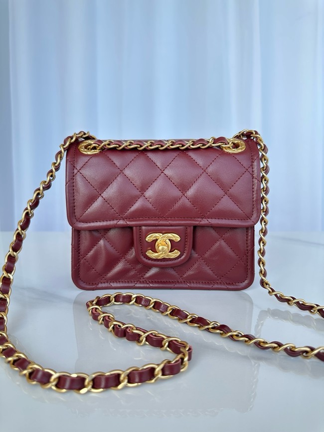 Chanel MINI CLASSIC HANDBAG AS5226 Burgundy